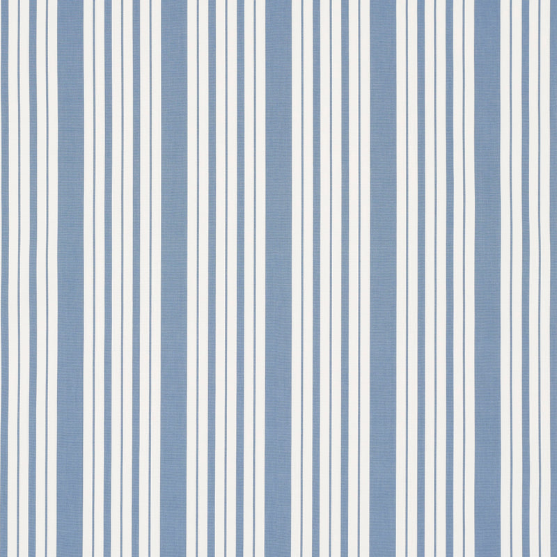 Schumacher MARKIE STRIPE COBALT Fabric | Atlanta Fabrics