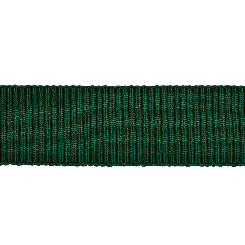 Schumacher MEDIUM FAILLE TAPE EMERALD Trim | Atlanta Fabrics