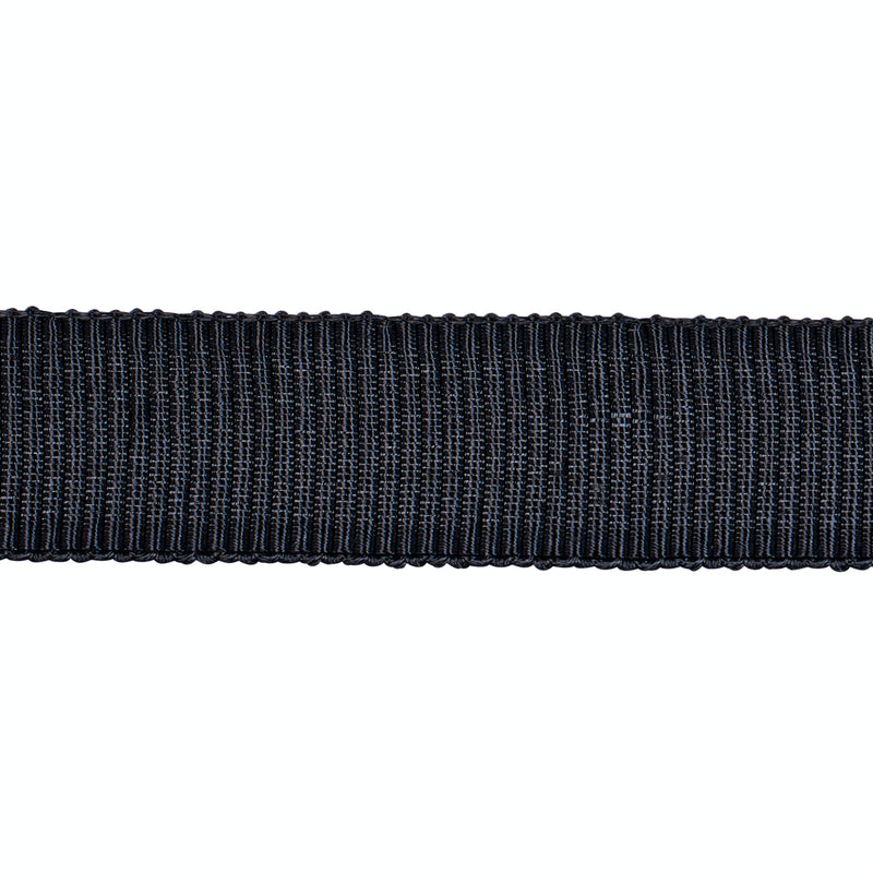 Schumacher MEDIUM FAILLE TAPE CHARCOAL Trim | Atlanta Fabrics