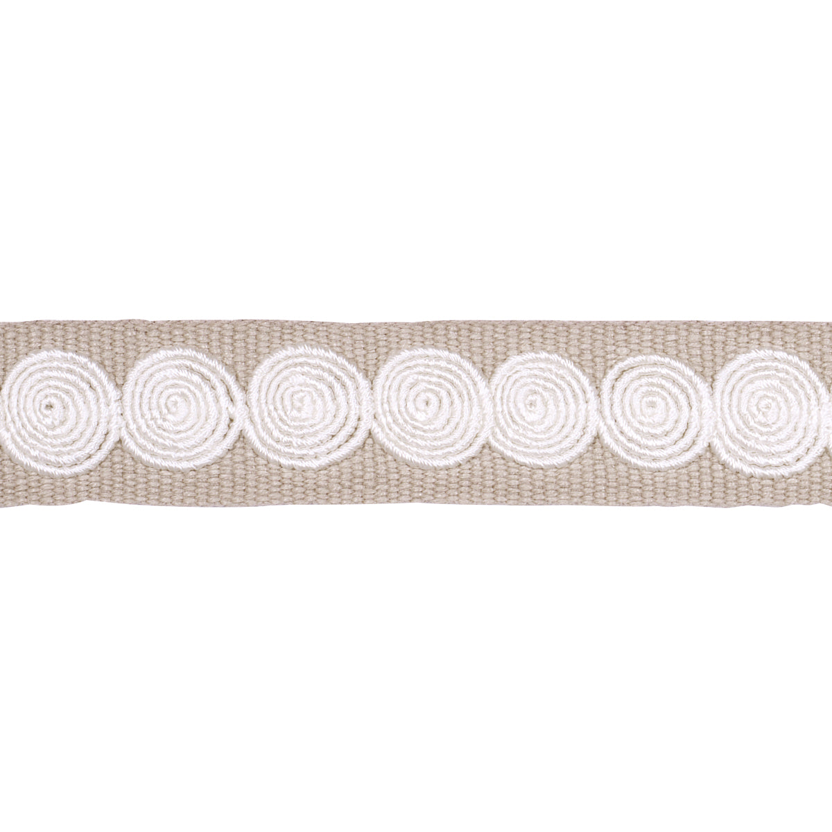 Schumacher CASTILLE TAPE NARROW NEUTRAL Trim | Atlanta Fabrics