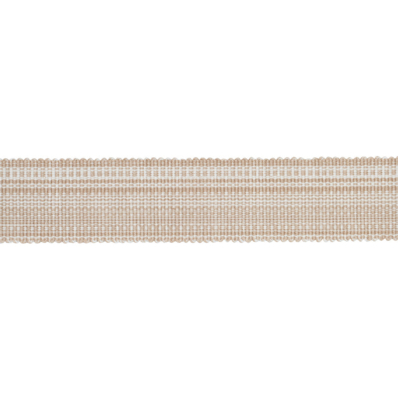 Schumacher COTTON STRIÌä TAPE MEDIUM SAND Trim | Atlanta Fabrics