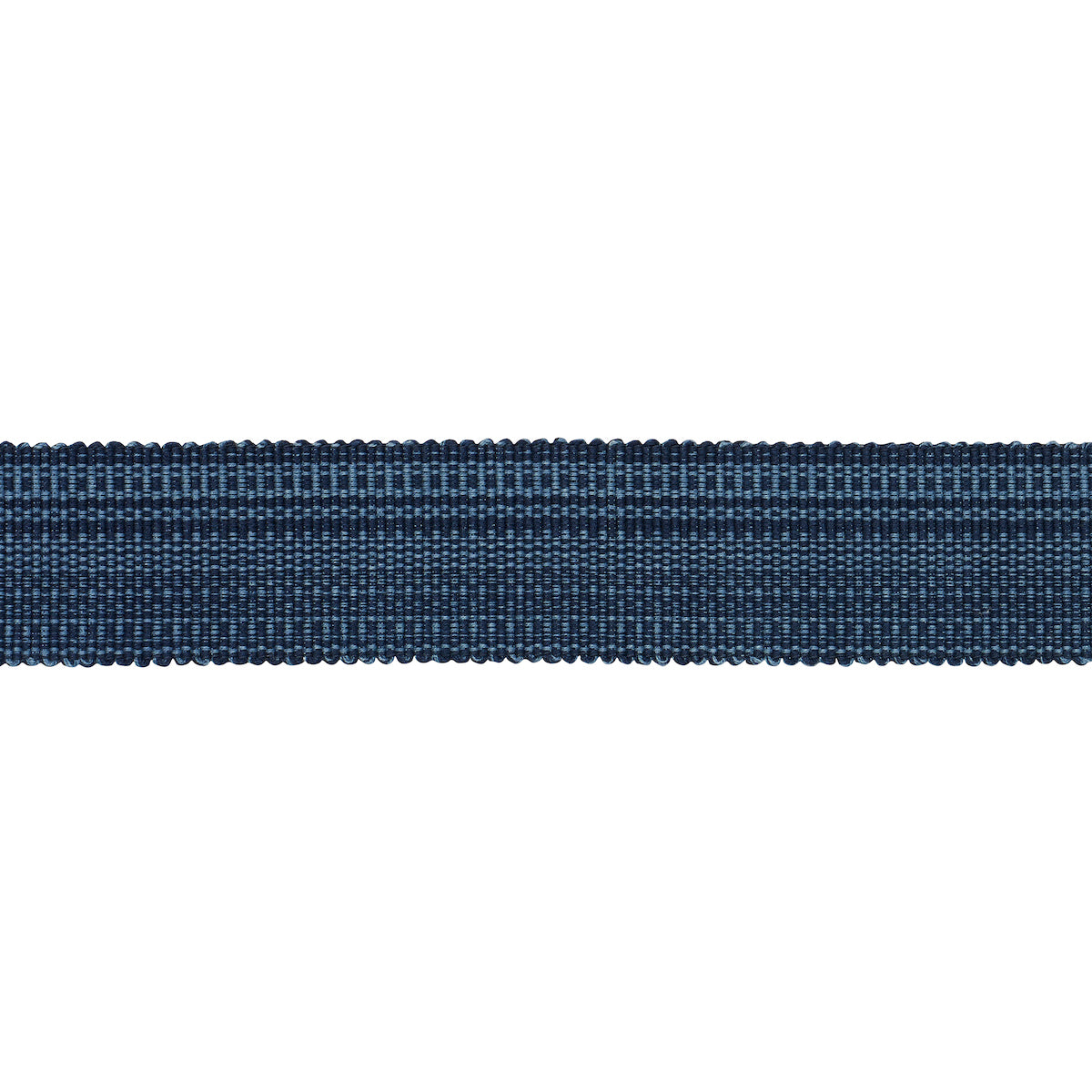 Schumacher COTTON STRIÌä TAPE MEDIUM INDIGO Trim | Atlanta Fabrics
