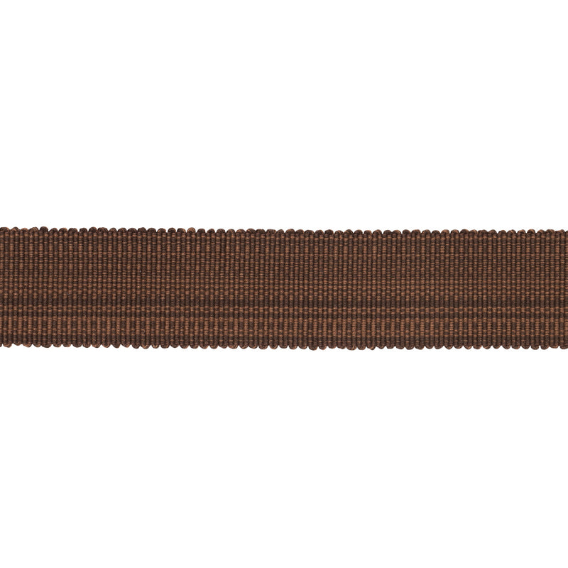 Schumacher COTTON STRIÌä TAPE MEDIUM CHESTNUT Trim | Atlanta Fabrics