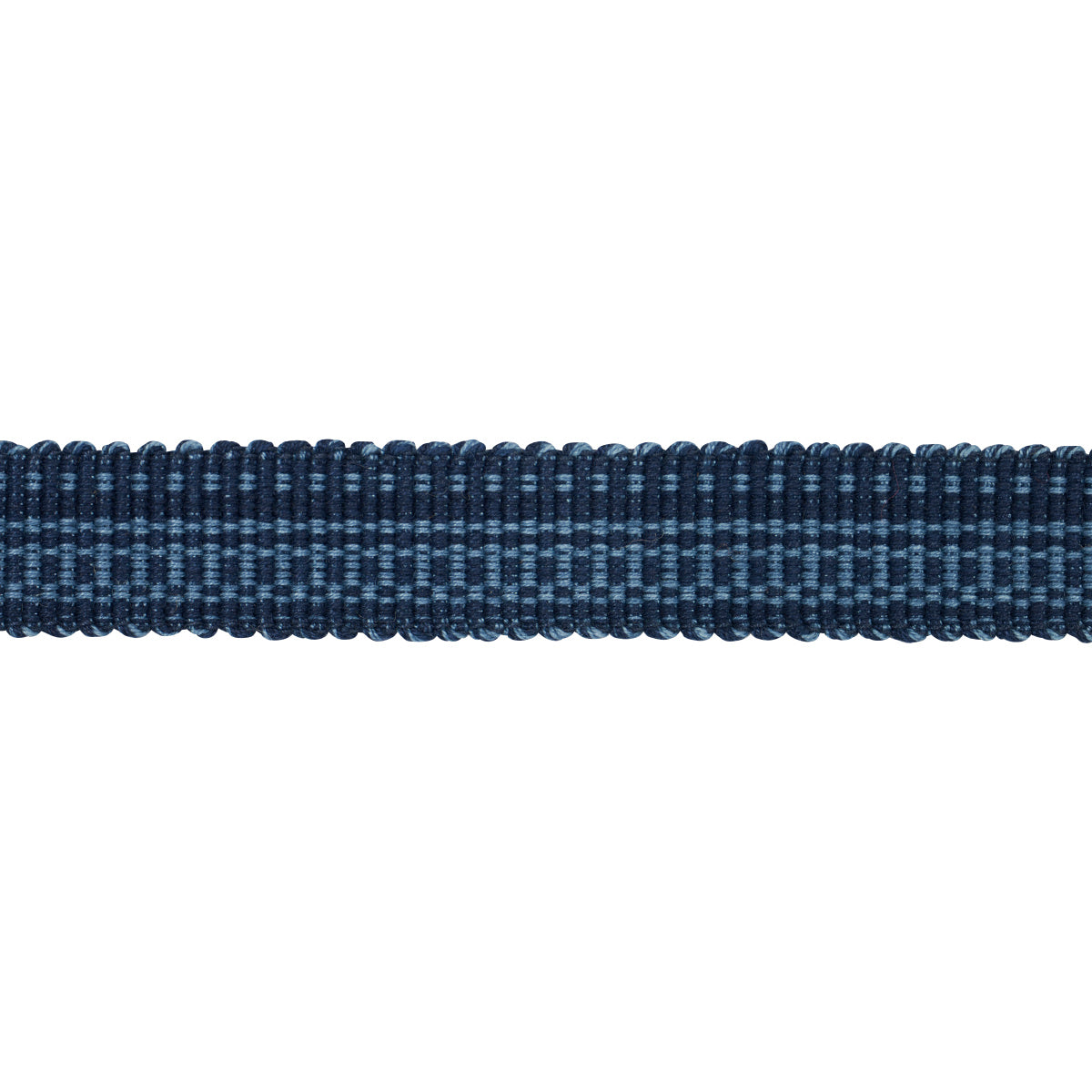 Schumacher COTTON STRIÌä TAPE NARROW INDIGO Trim | Atlanta Fabrics