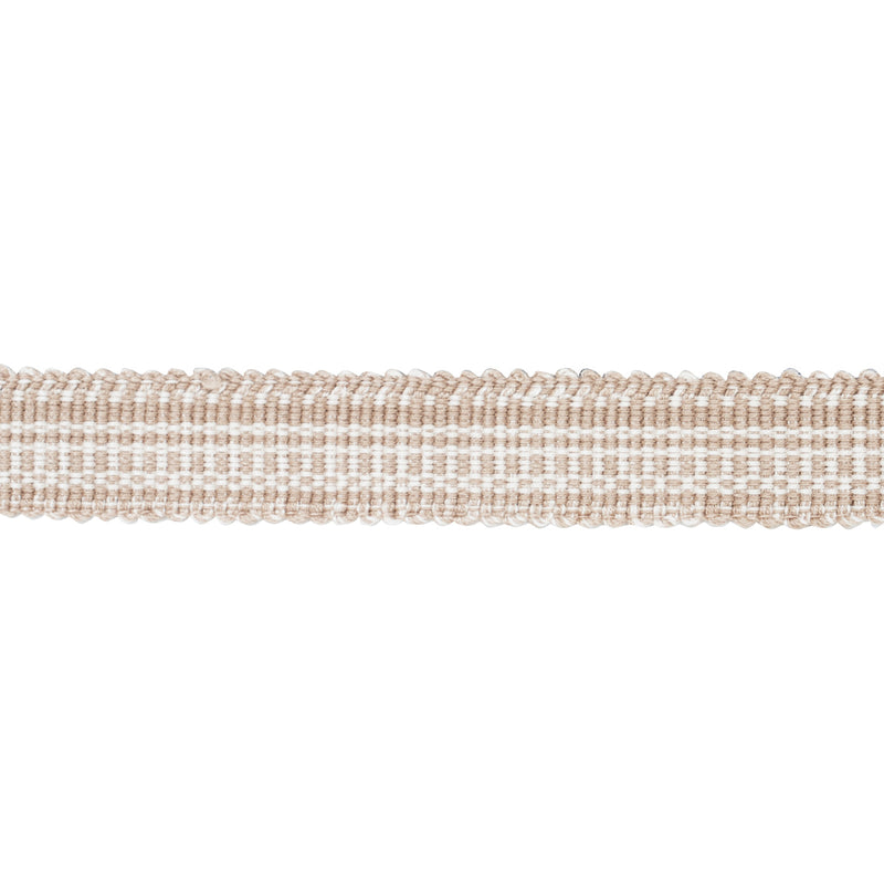 Schumacher COTTON STRIÌä TAPE NARROW SAND Trim | Atlanta Fabrics