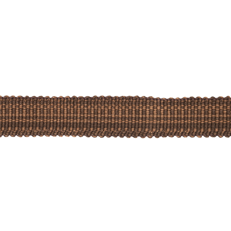 Schumacher COTTON STRIÌä TAPE NARROW CHESTNUT Trim | Atlanta Fabrics