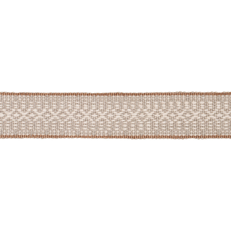 Schumacher HELENA LINEN COTTON TAPE NATURAL Trim | Atlanta Fabrics