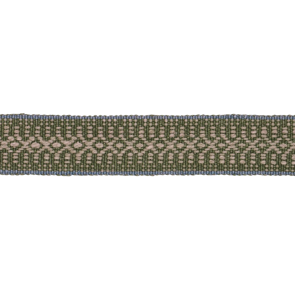 SCHUMACHER HELENA LINEN COTTON TAPE FERN TRIM | Atlanta Fabrics