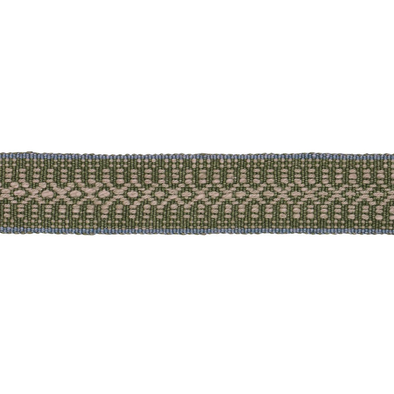 SCHUMACHER HELENA LINEN COTTON TAPE FERN TRIM | Atlanta Fabrics