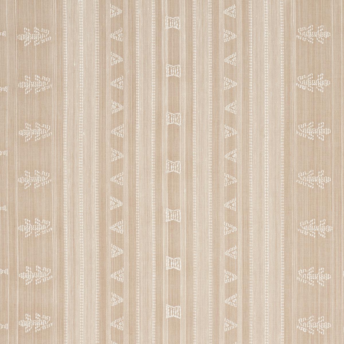 NIMA EMBROIDERED COTTON LINEN TAN