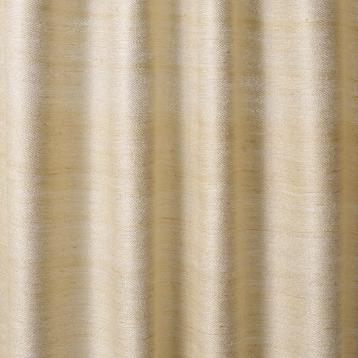 SCHUMACHER AMIR HANDWOVEN SILK CASEMENT OYSTER FABRIC | Atlanta Fabrics