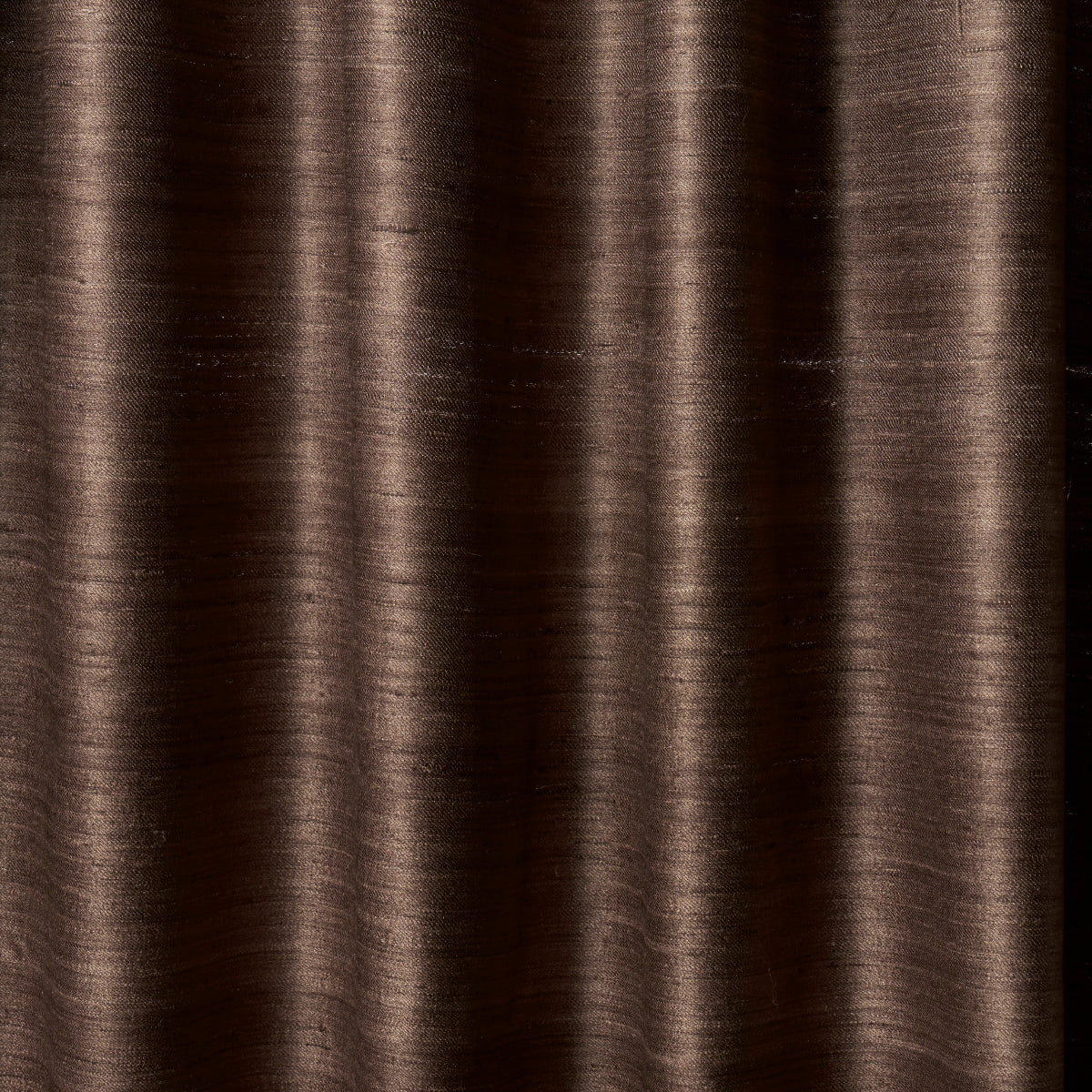 Schumacher AMIR HANDWOVEN SILK CASEMENT WALNUT Fabric | Atlanta Fabrics