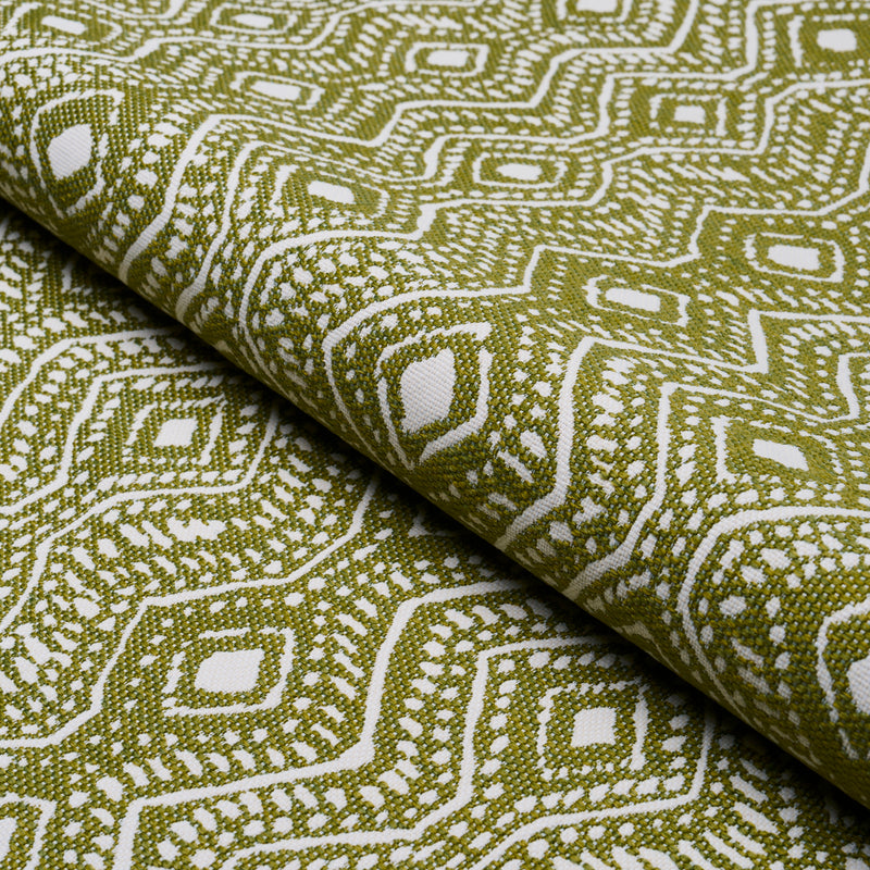Schumacher COLMA INDOOR/OUTDOOR VERDE Fabric | Atlanta Fabrics