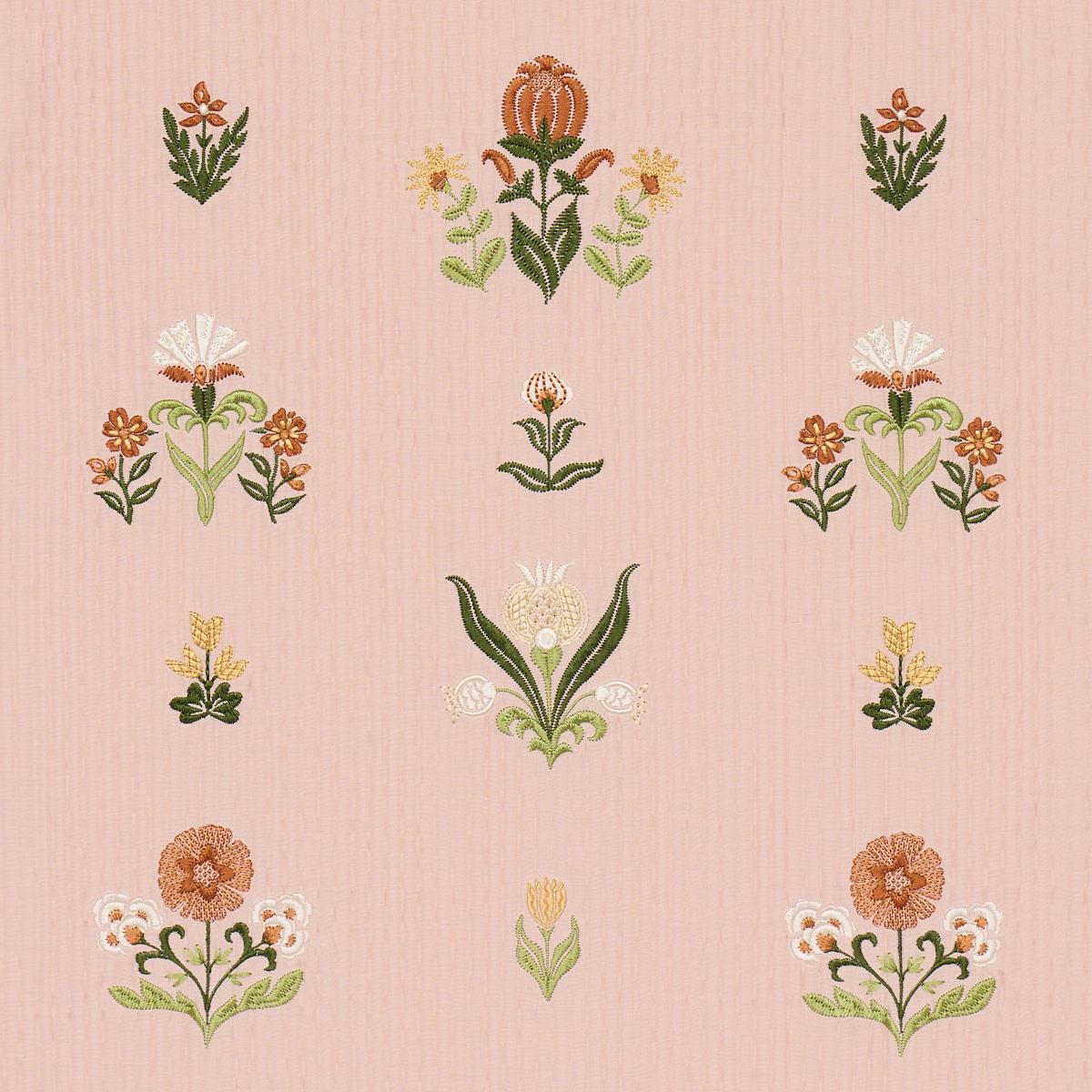 SCHUMACHER ELMSLIE EMBROIDERY PETAL FABRIC | Atlanta Fabrics