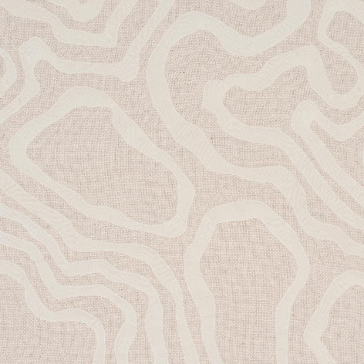 SCHUMACHER DEFEO EMBROIDERY BONE FABRIC | Atlanta Fabrics