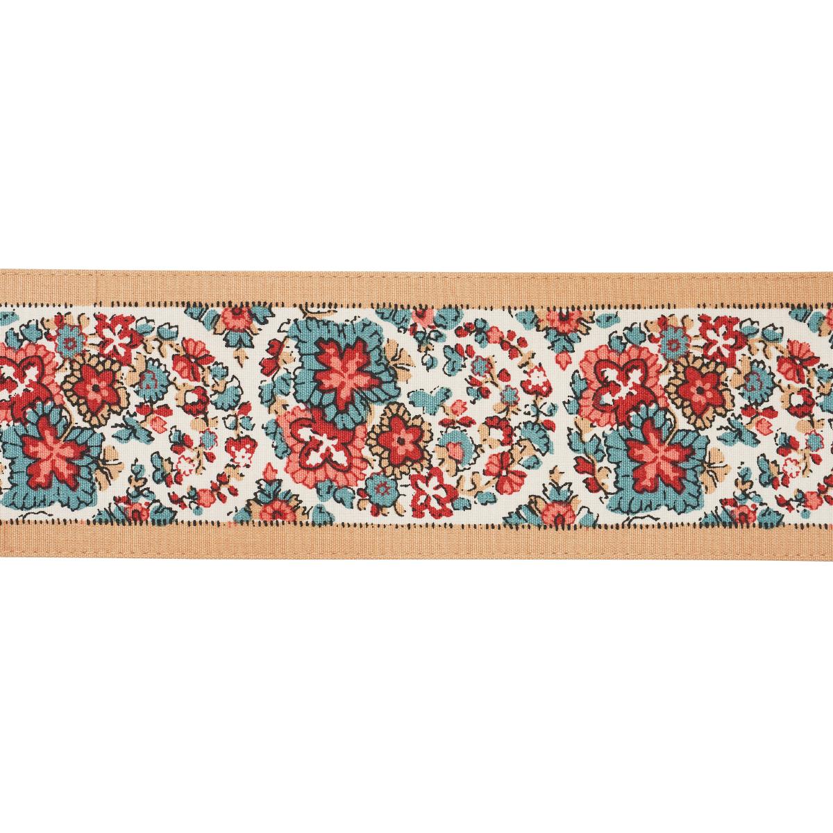 INES PAISLEY TRIM ROUGE & NOIR