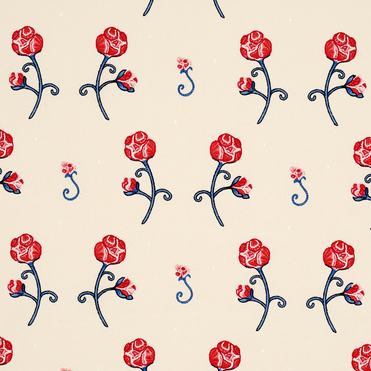 RHINESTONE COWBOY EMBROIDERY POPPY