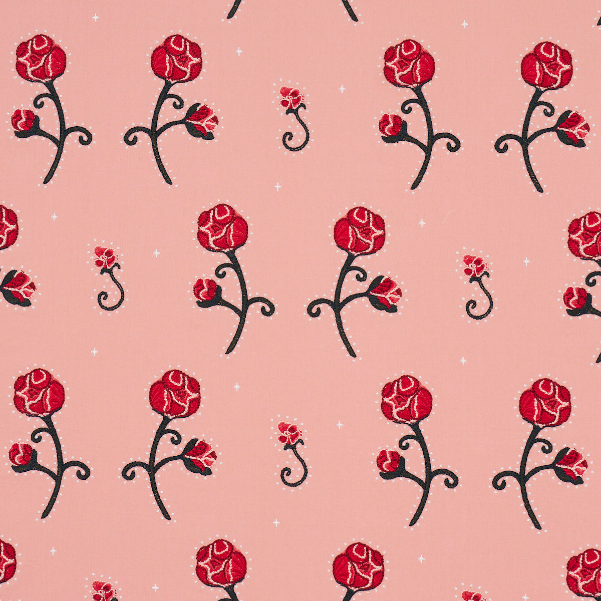 RHINESTONE COWBOY EMBROIDERY PINK