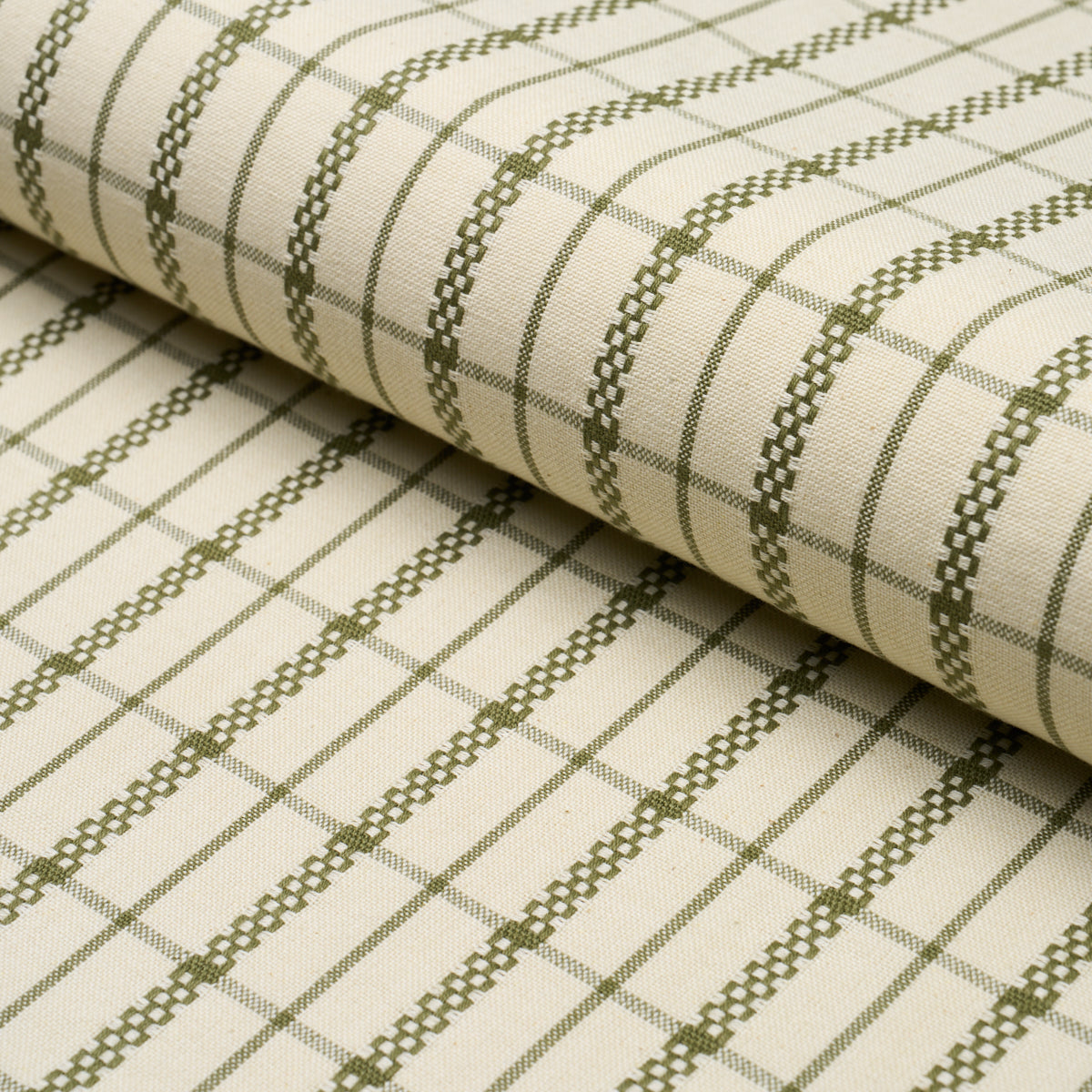 Schumacher BOYD CHECK MOSS Fabric | Atlanta Fabrics