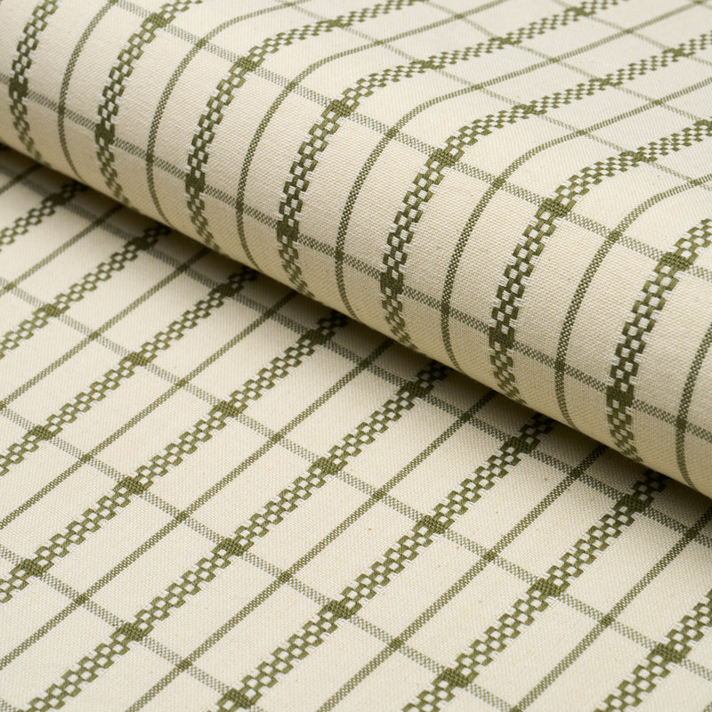 Schumacher BOYD CHECK MOSS Fabric | Atlanta Fabrics