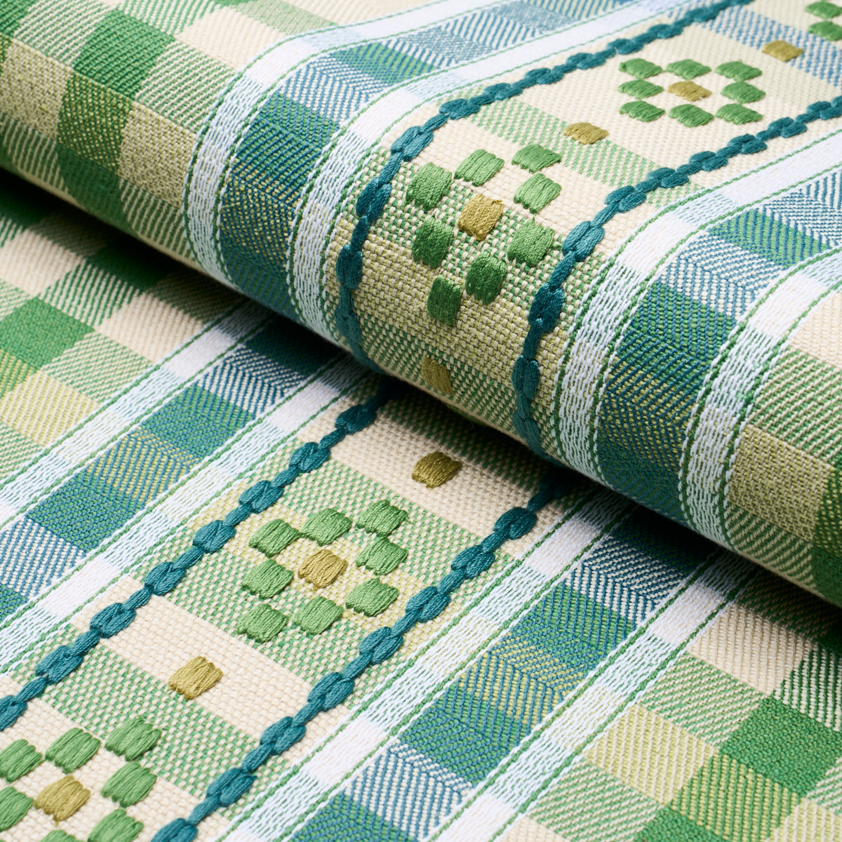 HUTTON HAND WOVEN CHECK LEAF