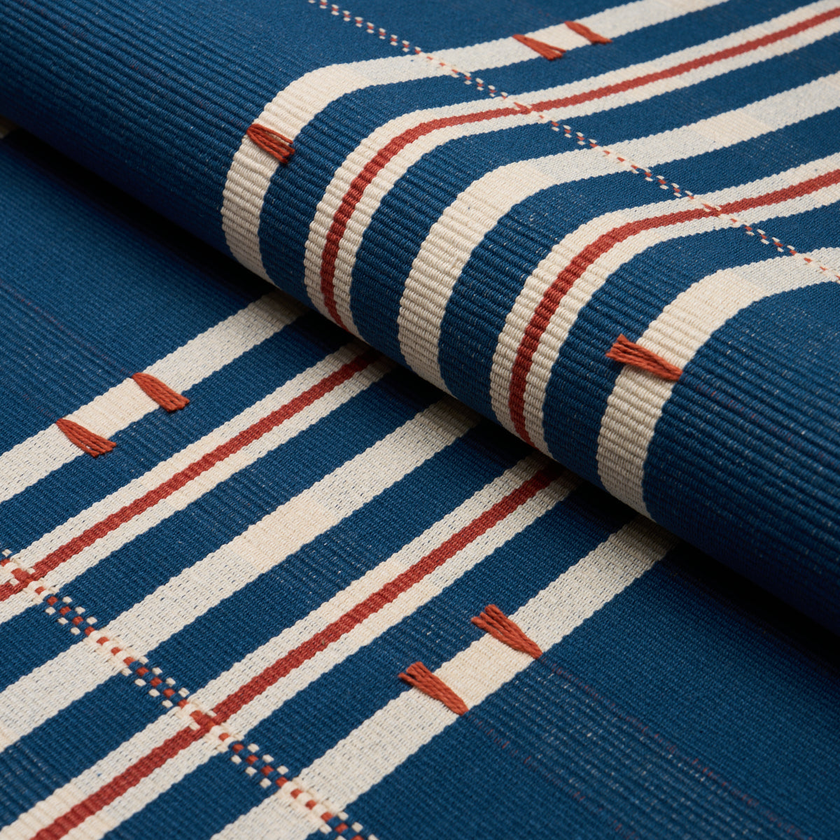 REMMY HAND WOVEN STRIPE INDIGO