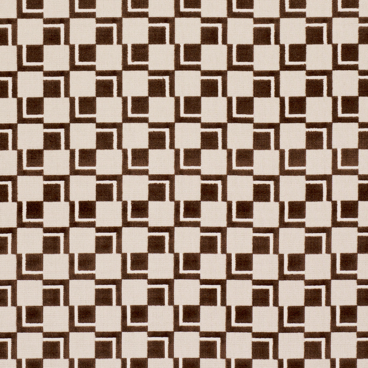 Schumacher EDISON VELVET CHESTNUT Fabric | Atlanta Fabrics