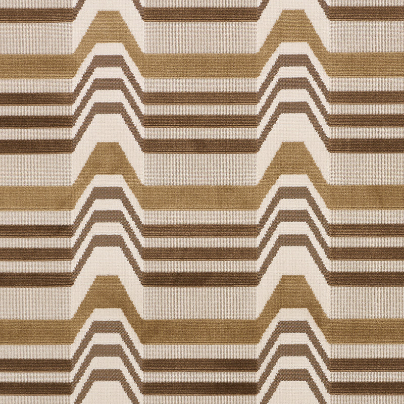 Schumacher ALDO VELVET MOCHA & CAMEL Fabric | Atlanta Fabrics