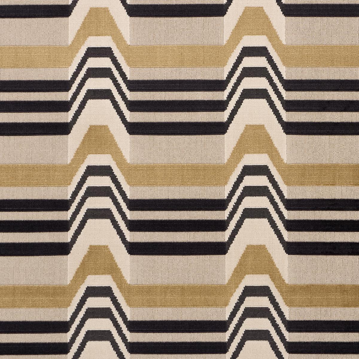 SCHUMACHER ALDO VELVET MOCHA & NOIR FABRIC | Atlanta Fabrics