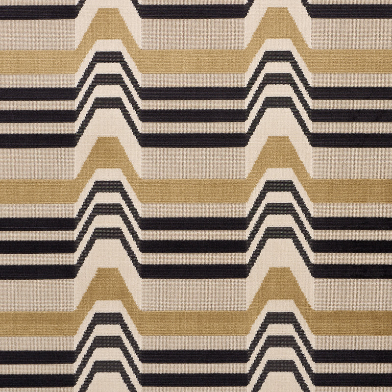 Schumacher ALDO VELVET MOCHA & NOIR Fabric | Atlanta Fabrics