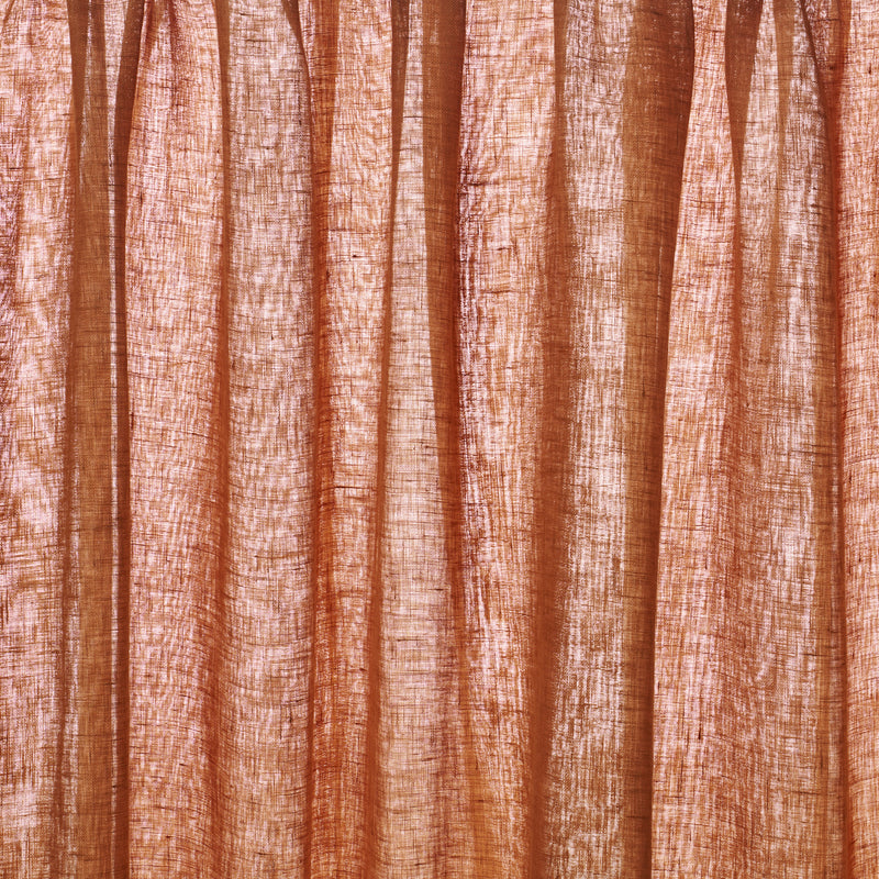 Schumacher AYA SHEER RUST Fabric | Atlanta Fabrics