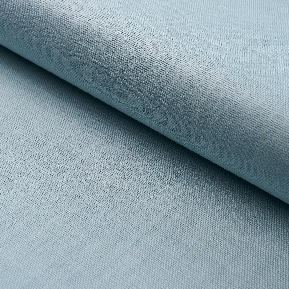 Schumacher LEO GLAZED LINEN SKY Fabric | Atlanta Fabrics