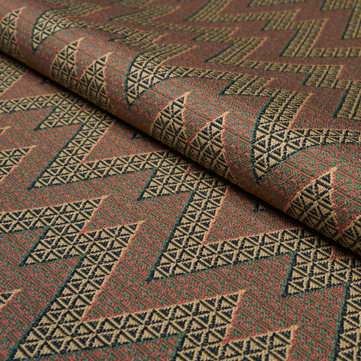Schumacher ALPINE PEAKS CHEVRON TERRACOTTA DESERT Fabric | Atlanta Fabrics