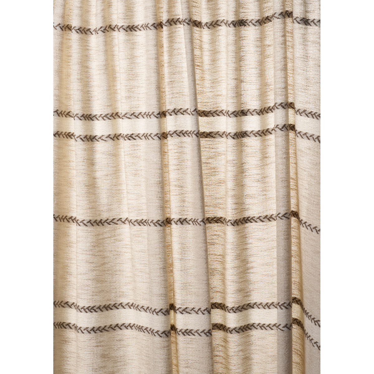 Schumacher PLAINS STRIPE CASEMENT FLAX Fabric | Atlanta Fabrics