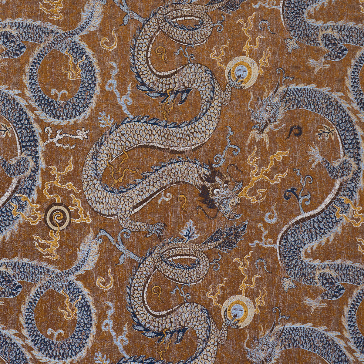 SERPENTINE DRAGON BROWN & BLUE