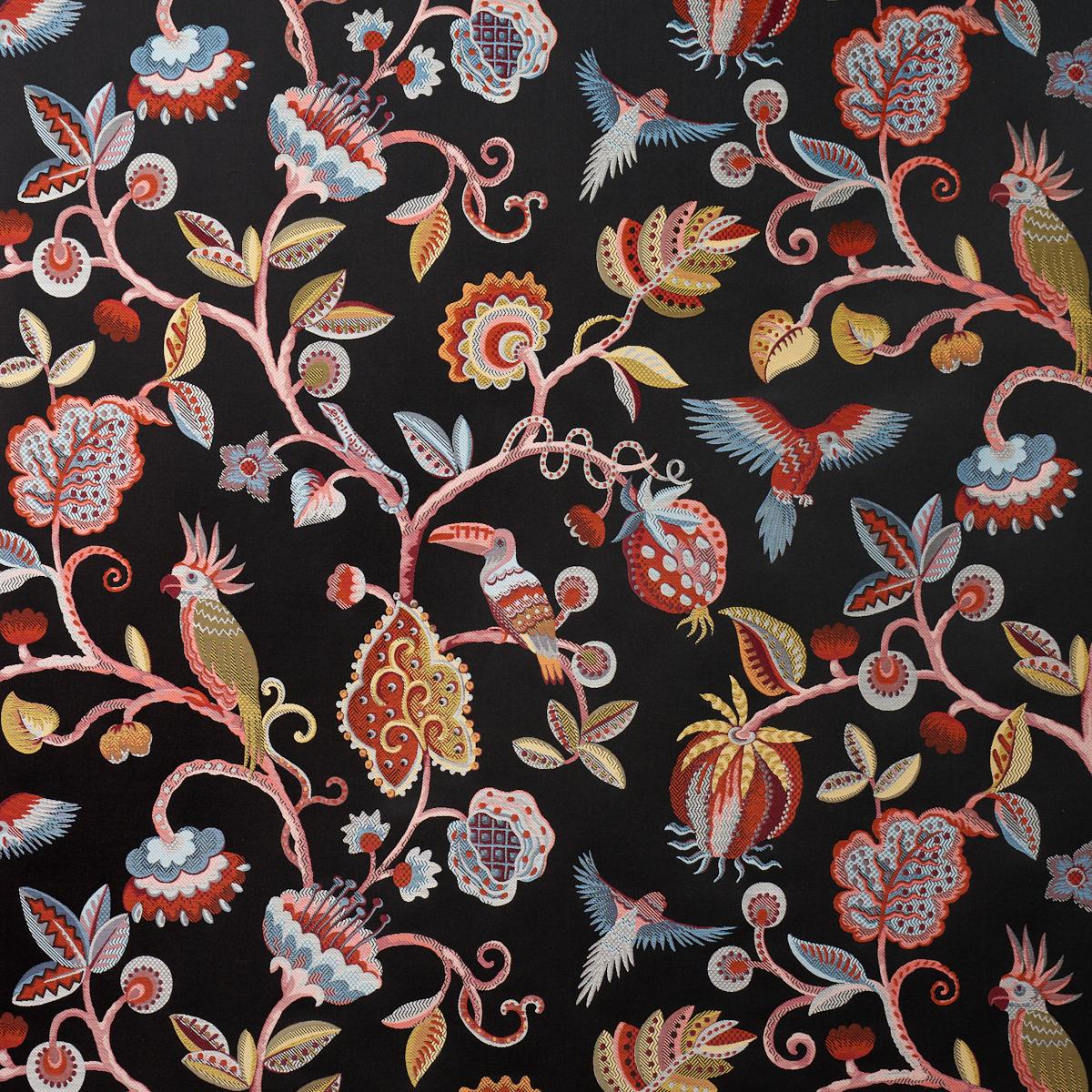 BIRDS OF PARADISE WOVEN NOIR