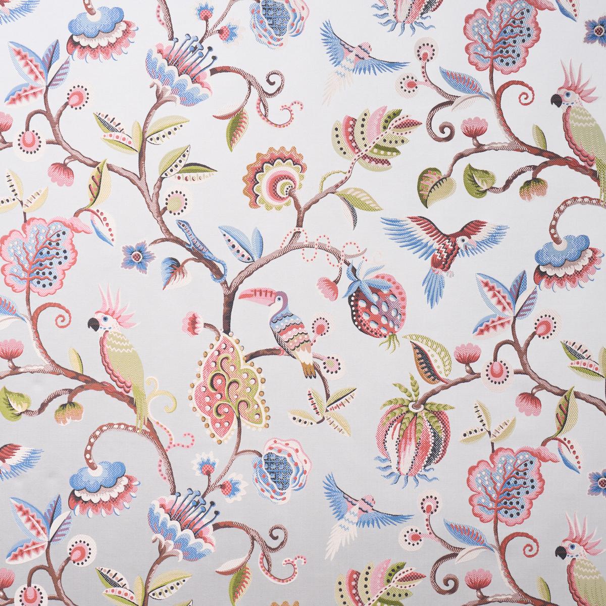 Schumacher BIRDS OF PARADISE WOVEN MIST Fabric | Atlanta Fabrics