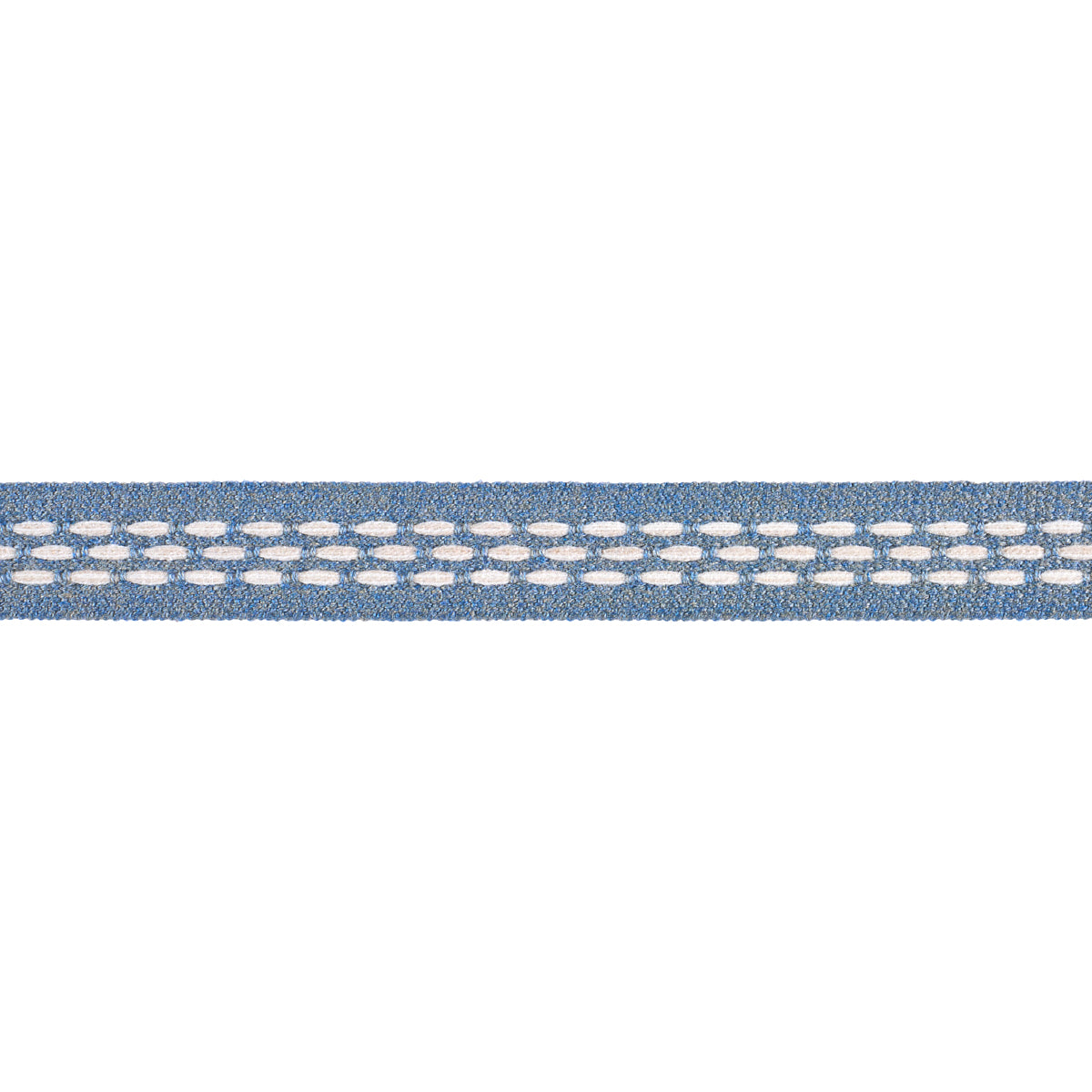 Schumacher PORTOLA TAPE NARROW INDOOR/OUTDOOR SKY Trim | Atlanta Fabrics