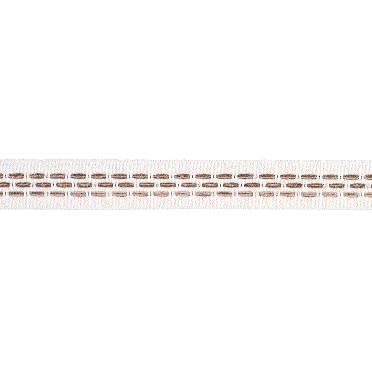 Schumacher PORTOLA TAPE NARROW INDOOR/OUTDOOR FLAX Trim | Atlanta Fabrics