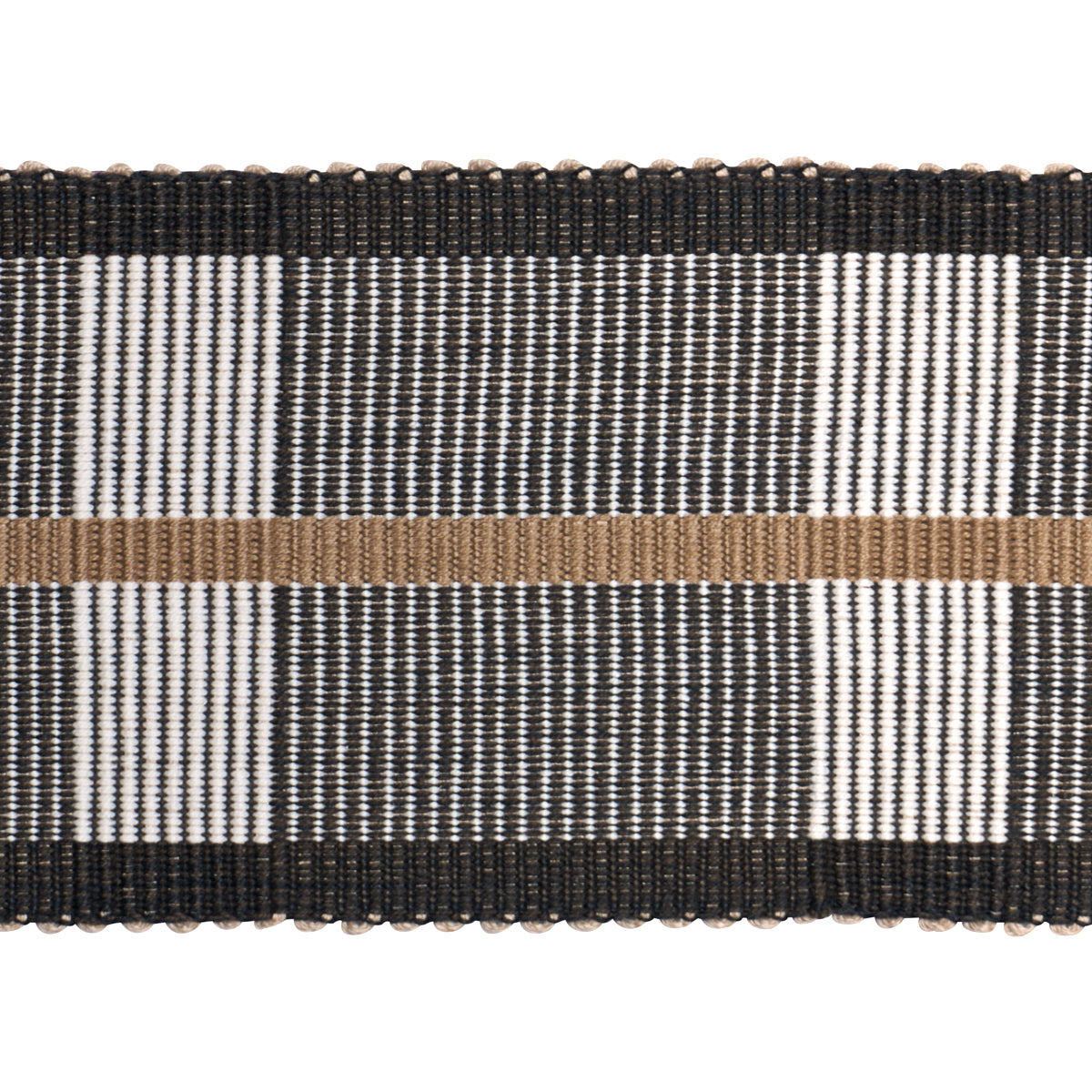 Schumacher CALCADA TAPE WIDE CARBON Trim | Atlanta Fabrics