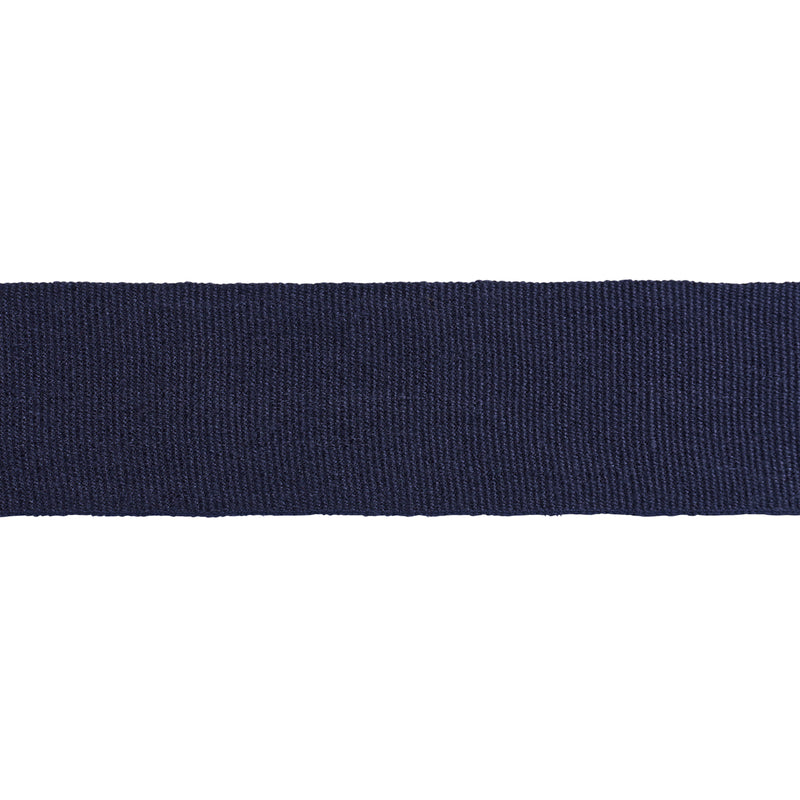 Schumacher MATHIAS LINEN TAPE WIDE NAVY Trim | Atlanta Fabrics