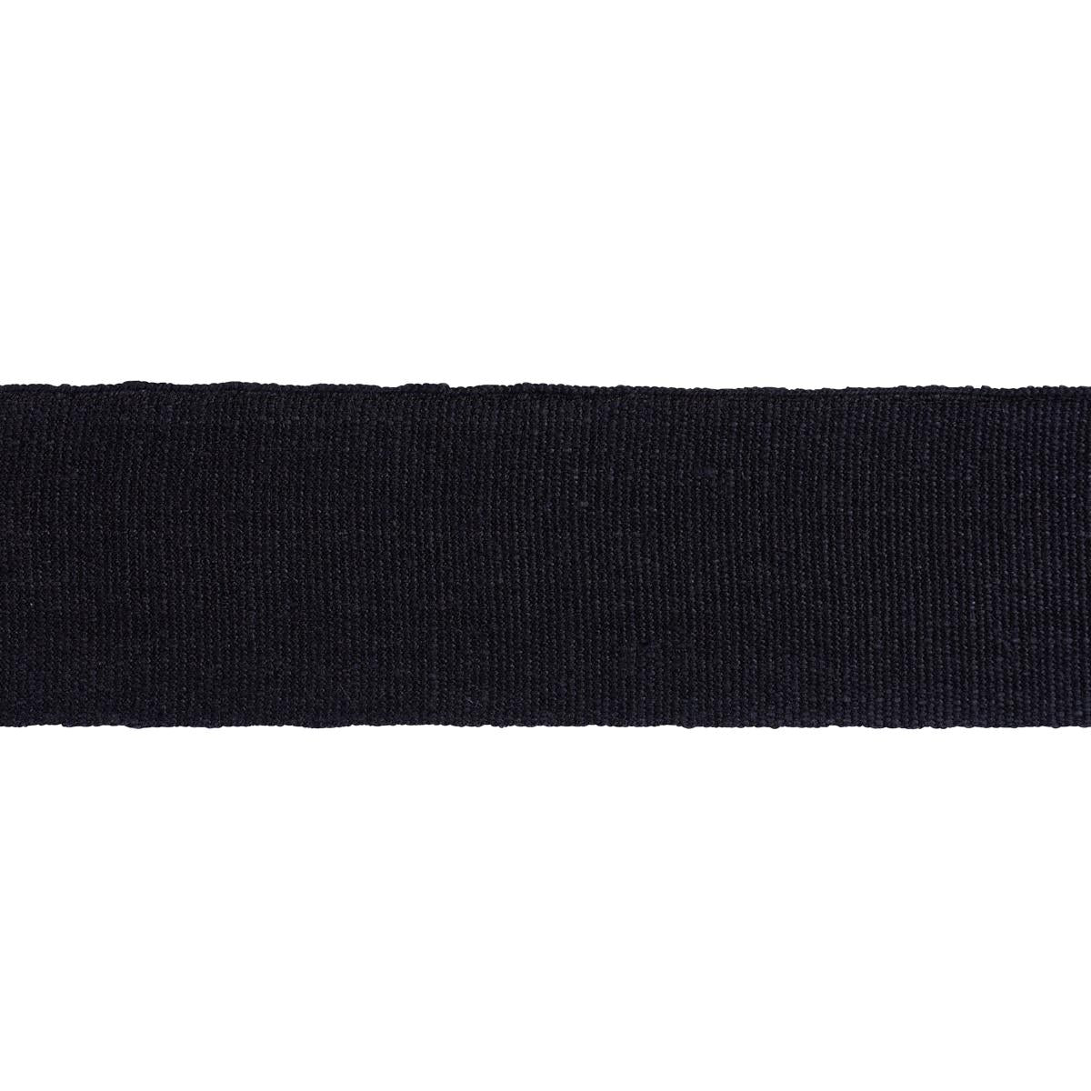 Schumacher MATHIAS LINEN TAPE WIDE BLACK Trim | Atlanta Fabrics