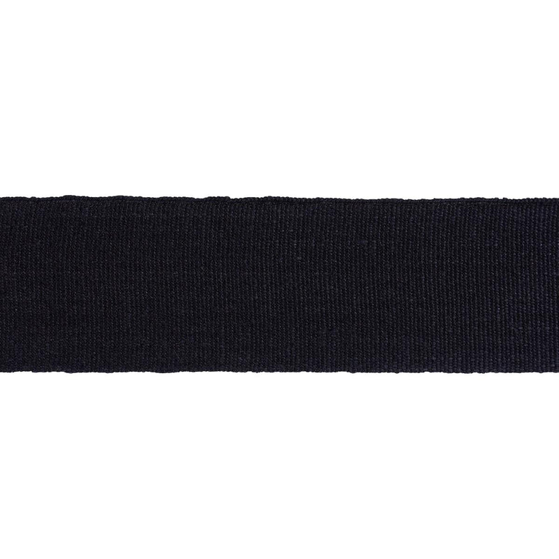 Schumacher MATHIAS LINEN TAPE WIDE BLACK Trim | Atlanta Fabrics