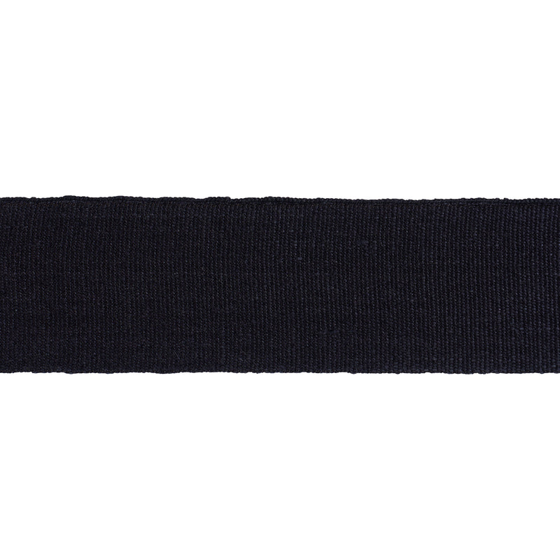 Schumacher MATHIAS LINEN TAPE WIDE BLACK Trim | Atlanta Fabrics