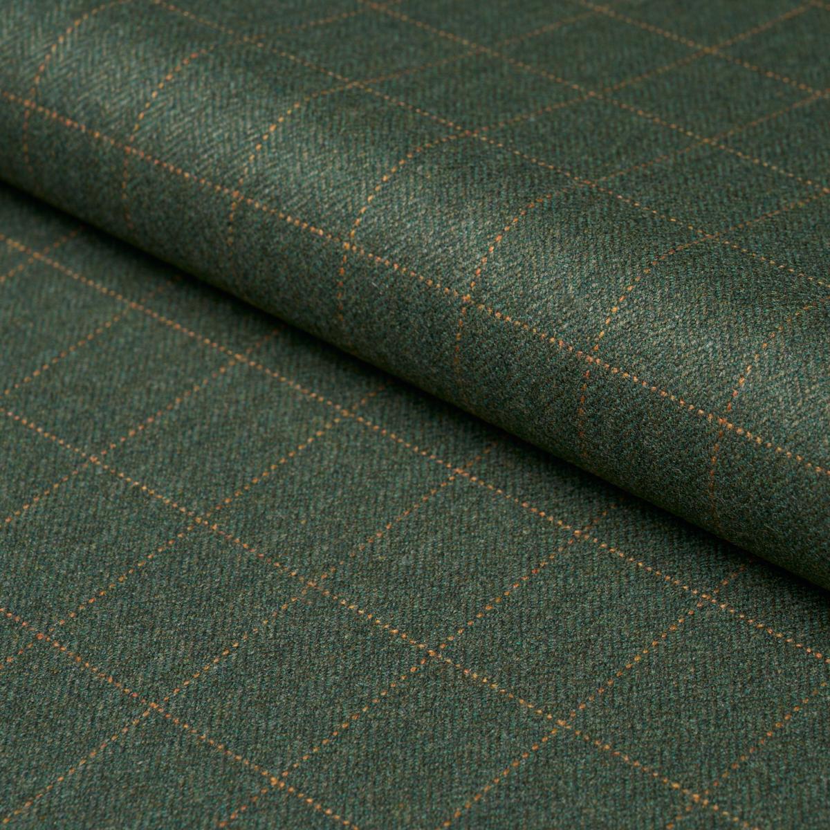 THOMPSON MERINO WINDOWPANE HUNTER GREEN
