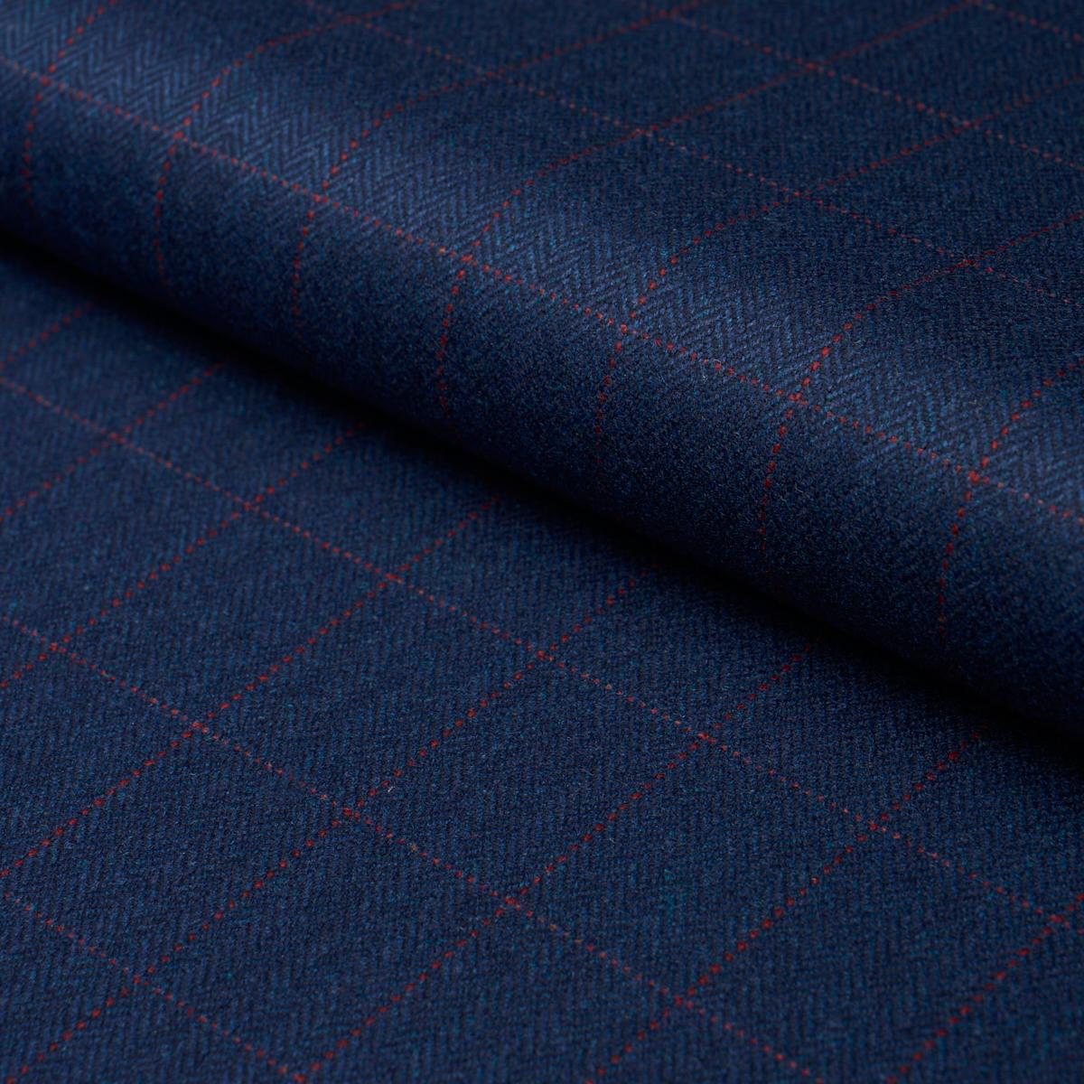 THOMPSON MERINO WINDOWPANE NAVY