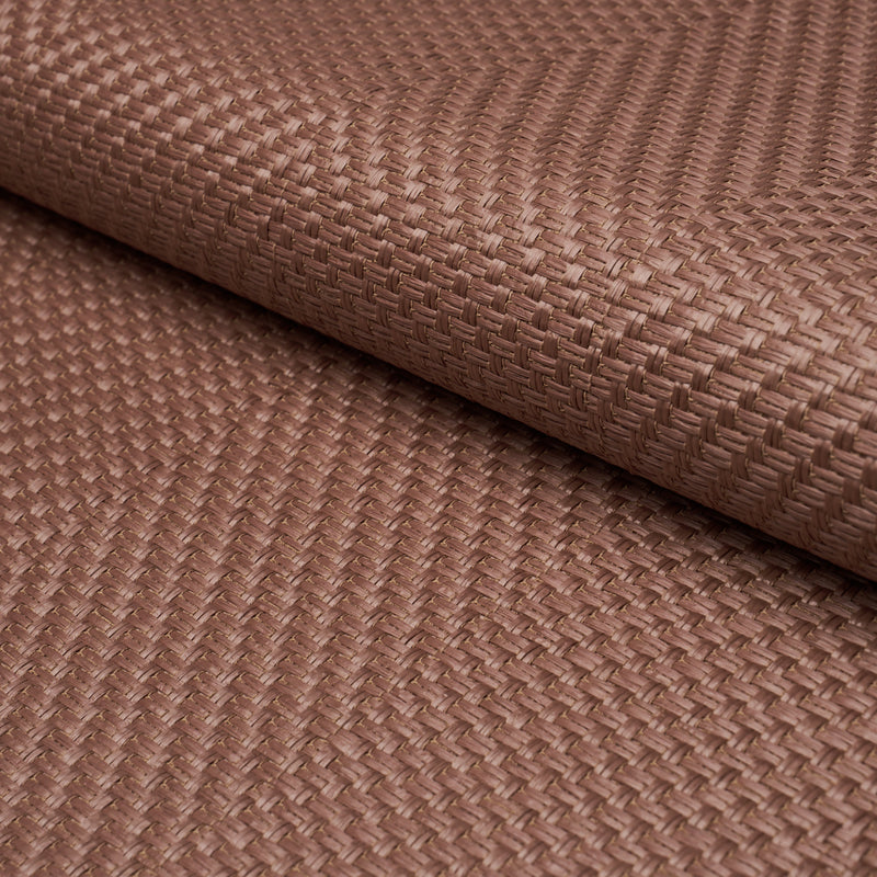 Schumacher WEAVED BASKETRY CHOCOLATE Fabric | Atlanta Fabrics