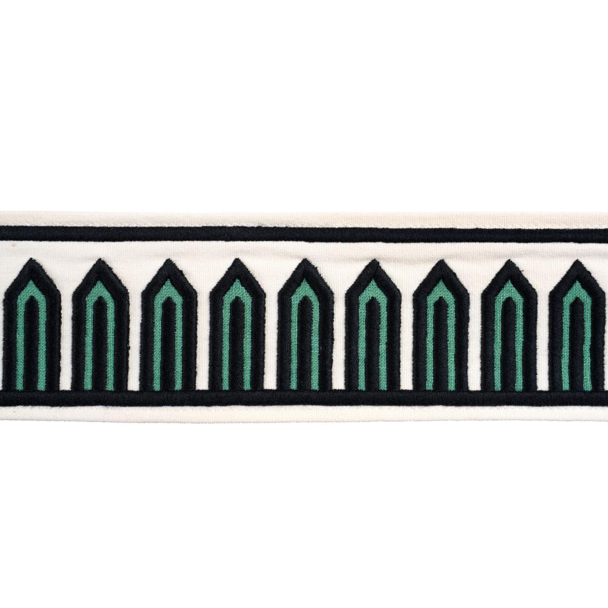SCHUMACHER BONAPARTE TAPE GREEN TRIM | Atlanta Fabrics