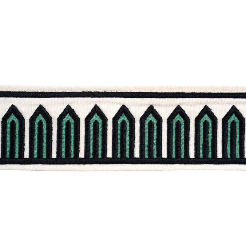 SCHUMACHER BONAPARTE TAPE GREEN TRIM | Atlanta Fabrics