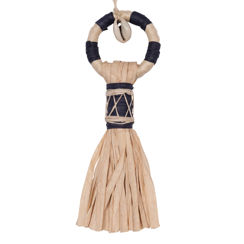 Schumacher BROOM TASSEL PACIFIC OCEAN HUES Trim | Atlanta Fabrics
